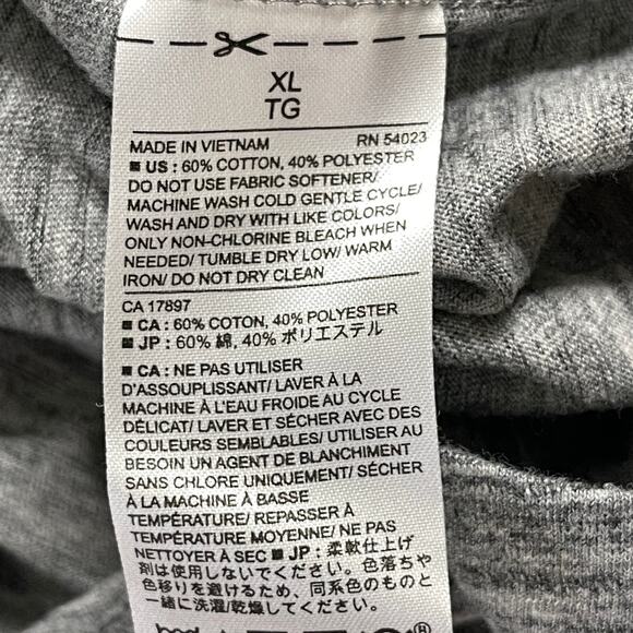 Banana Republic T Shirt Tee Men XL Gray Athleisure Performance Moisture Wicking - Picture 4 of 6